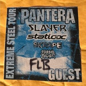 Extreme Steel Tour Band backstage pass Pantera, Slayer, Static-X